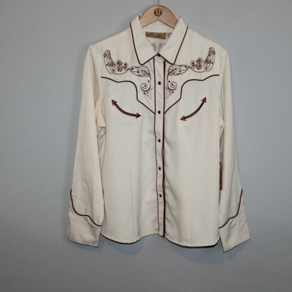 NWT Scully Angel Heart Snap Cowgirl Shirt HW8446 - Picture 6 of 7